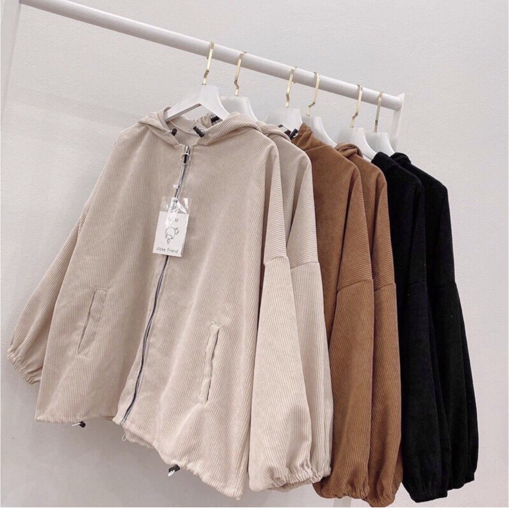 Áo KHOÁC LỬNG NHUNG Nữ Ulzzang 1hitshop | BigBuy360 - bigbuy360.vn