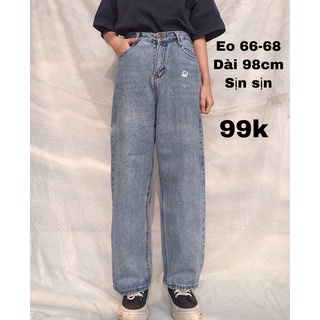 Quần jeans 2hand cạp cao ống suông