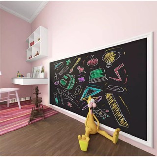 Bảng dán tường thông minh màu đen. Viết phấn. Kích thước 200 x 45cm