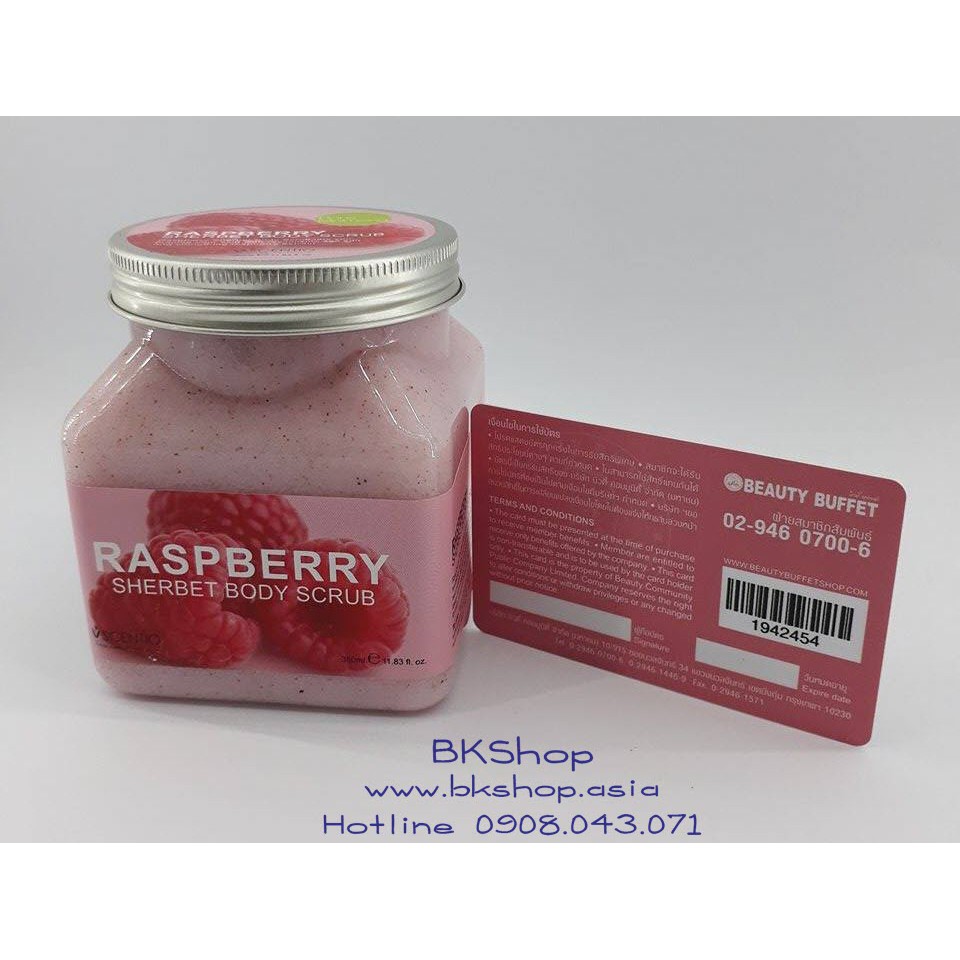 TẨY TẾ BÀO CHẾT TOÀN THÂN, DƯỠNG ẨM - SE KHÍT LỖ CHÂN LÔNG SCENTIO RASPBERRY 350G CHÍNH HÃNG - 3378