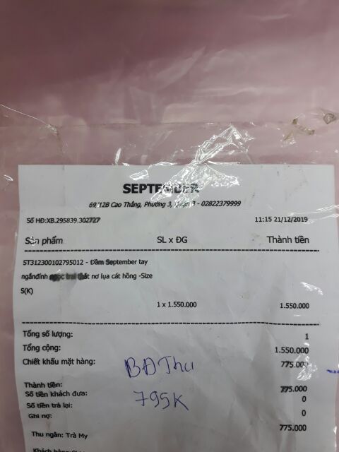 VÁY SEPTEMBER MỚI 100%