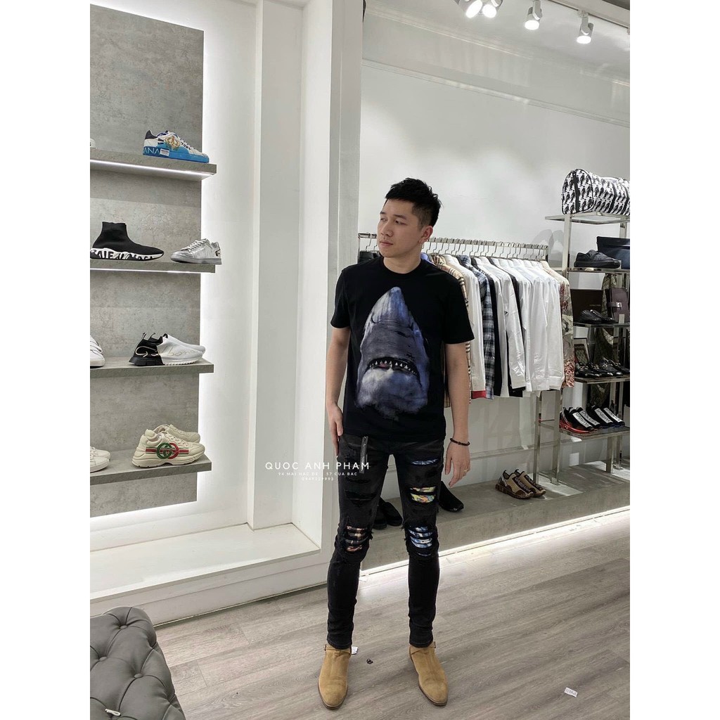 Áo Phông Nam - Áo Thun Nam Tay Ngắn In Hình Cá Mập Mẫu Mới Hè 2021 - AC34 - Xuongmaytrungkien | BigBuy360 - bigbuy360.vn