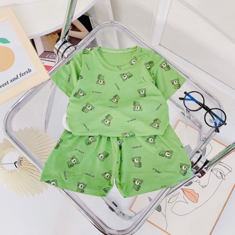 Bộ Thun lạnh Minkymom hình gấu dễ thương
