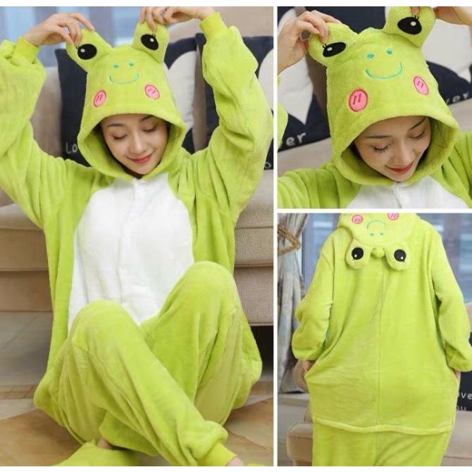 Bộ Quần Áo Ngủ Liền Cho Bé Hình Con Ếch