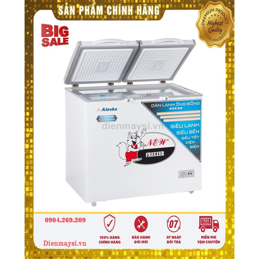 Tủ đông/Mát Alaska 250Lít BCD-3068C (Miễn phí giao tại HCM-ngoài tỉnh liên hệ shop)