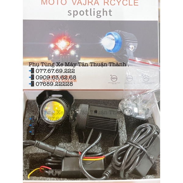 Đèn Trợ Sáng Bi Cầu Mini Siêu Sáng Trắng / Vàng