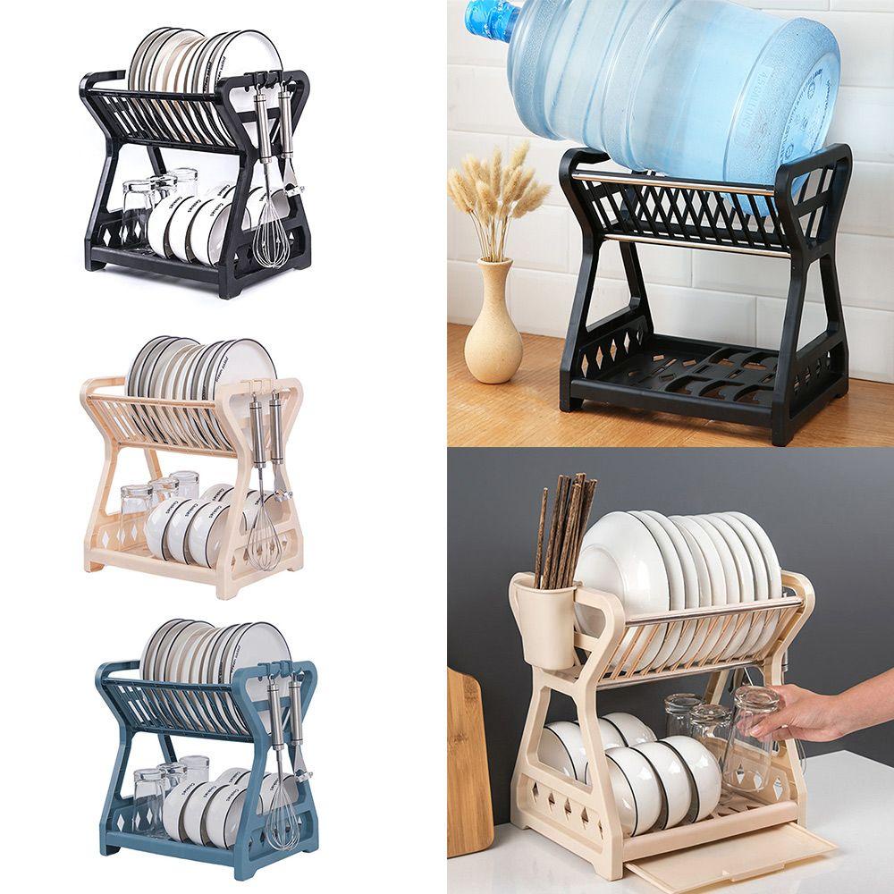 SUENIN Dish Drying Rack Multi-function Kitchen Tools Tableware Holder Filter Rack