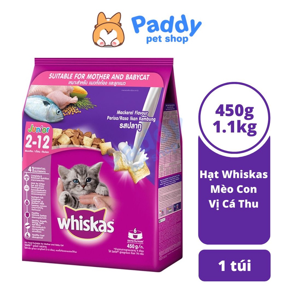 Hạt Whiskas Junior Cho Mèo Con