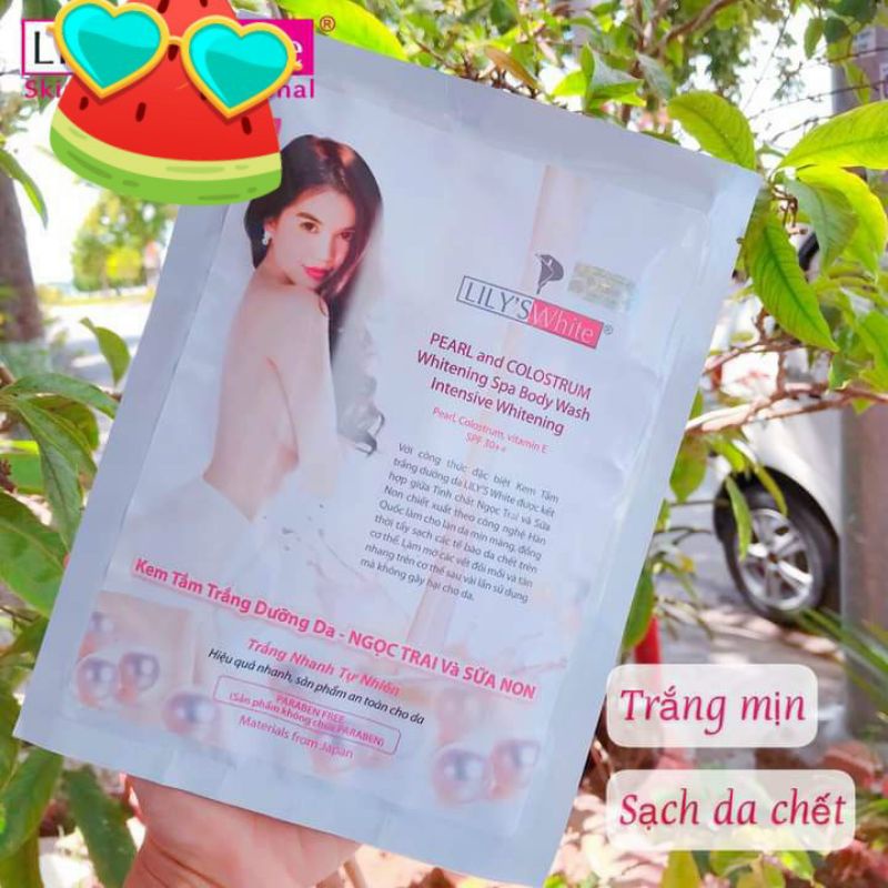 Kem Tắm Trắng LiLy White Dưỡng Trắng Da Body Toàn Thân