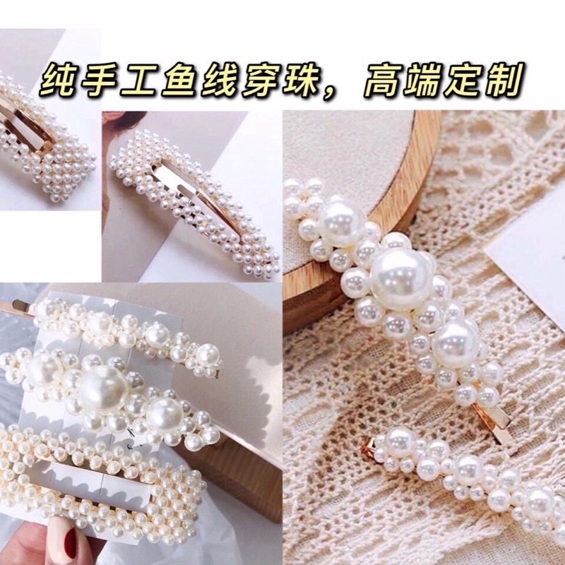 Set kẹp tóc 4 chi tiết và 5 chi tiết rẻ đẹp lên tóc rất dễ thương