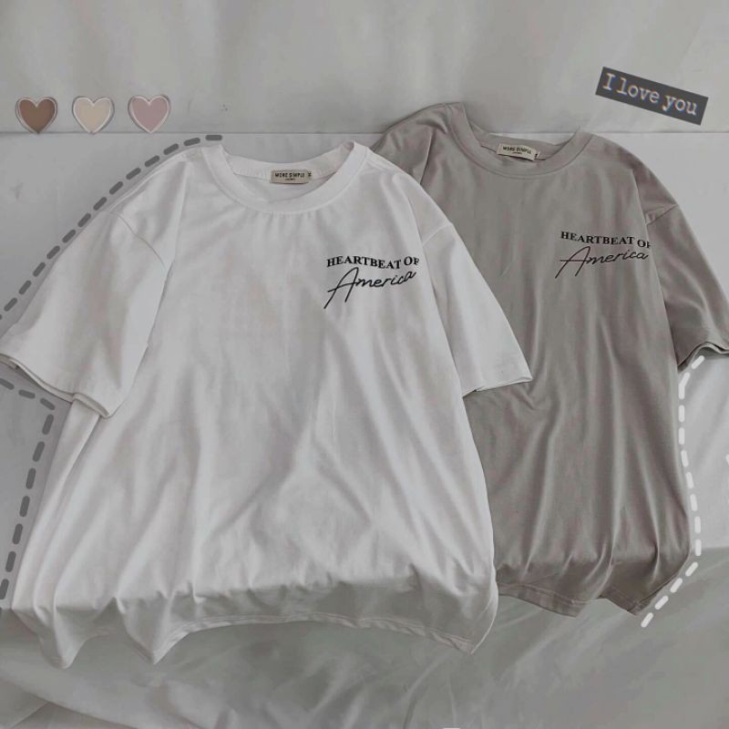 Áo thun tay lỡ Unisex AMERICA