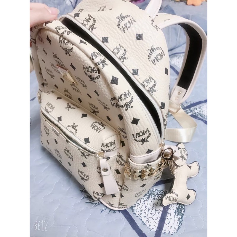 Balo MCM kèm móc khoá hàng đẹp(bao giá shopee)👻