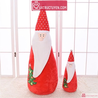 Quà tặng giáng sinh Ông già noel bông giáng sinh gối ôm (cao 80cm/40cm)
