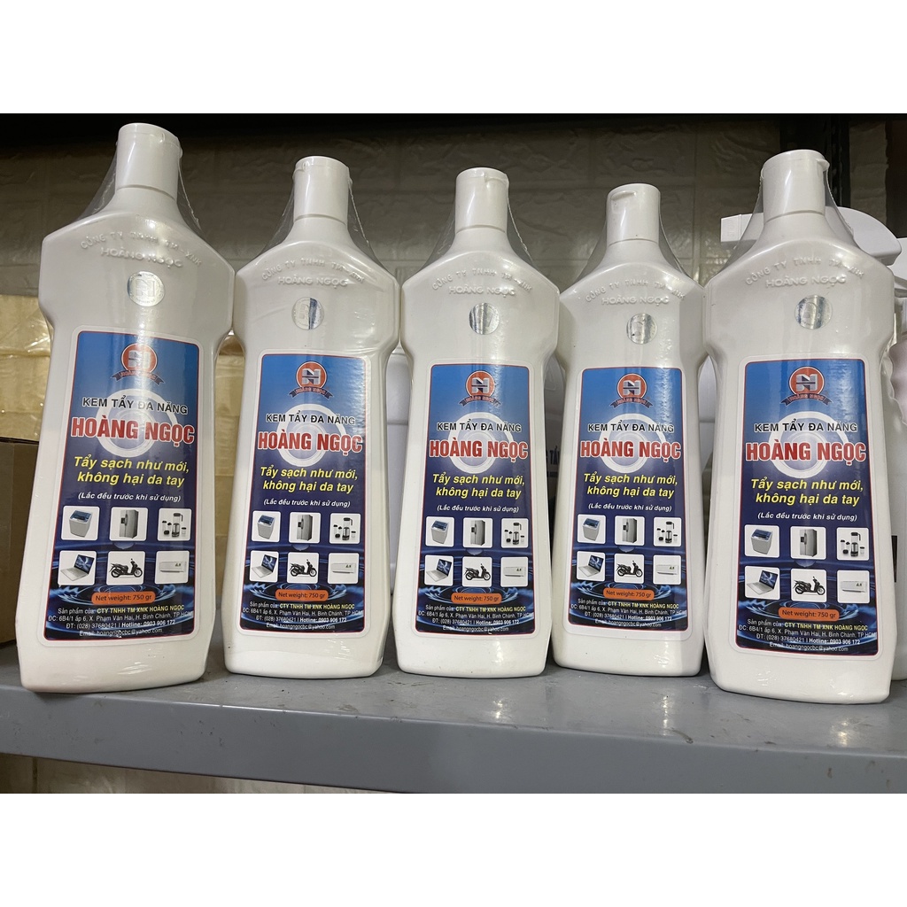 Kem tẩy đa năng Hoàng ngọc mẫu mới (kem đa năng start 700ml mẫu cũ) tẩy tủ lạnh, men sứ, nhựa, gỗ