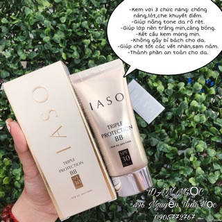Kem nền bb iaso triple protection spf30 pa++