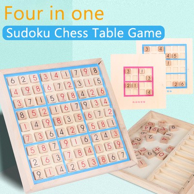 Bàn Cờ Sudoku Bằng Gỗ Có Thể Gấp Gọn