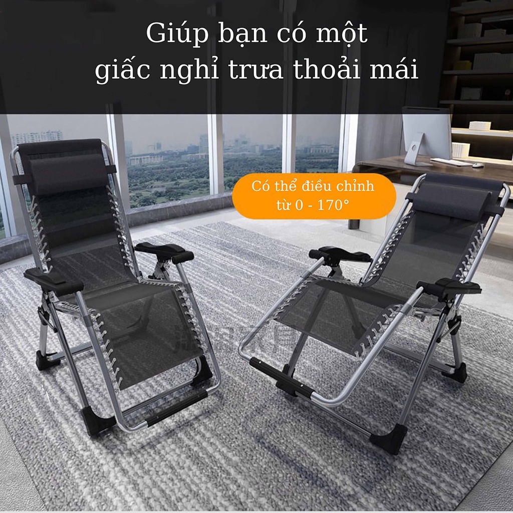 Ghế Thư Giãn Gấp Gọn Đa Năng Đọc Sách Nằm Ngủ Gia Đình, Ghế Xếp Có Thể Điều Chỉnh Tư Thế