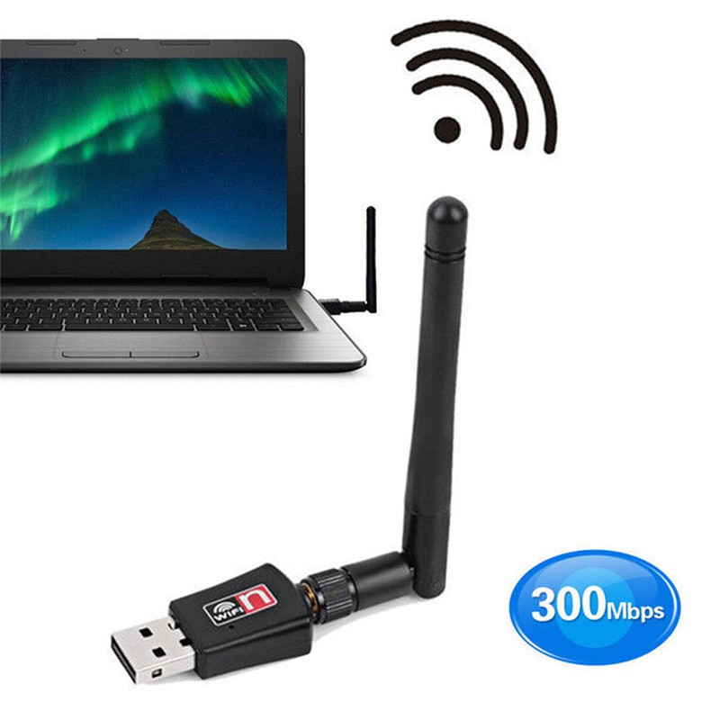 Đầu chuyển đổi mạng Wi-Fi USB không dây băng tần kép 600 Mbps 2.4/5Ghz với Ăng-ten 802.11AC