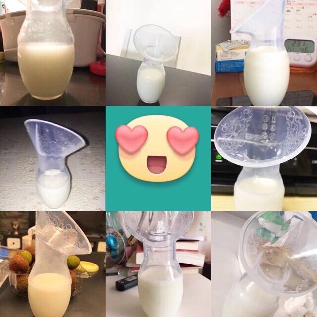 Phễu hứng sữa rảnh tay( silicon mềm bóp được)