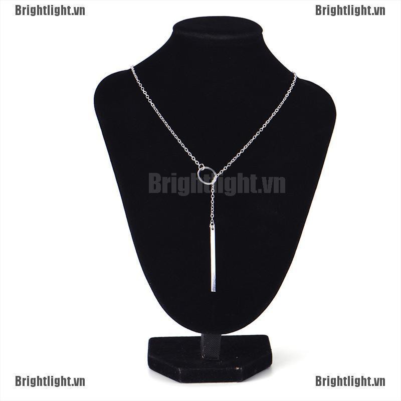 Dây Chuyền Mặt Tròn Bằng Kim Loại Đơn Giản Thời Trang