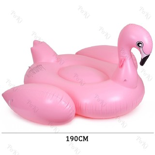 Phao bơi HỒNG HẠC khổng lồ kích thước 190cm, thiết kế gấp gọn, dê dàng mang theo, chất liệu cao cấp - POKI