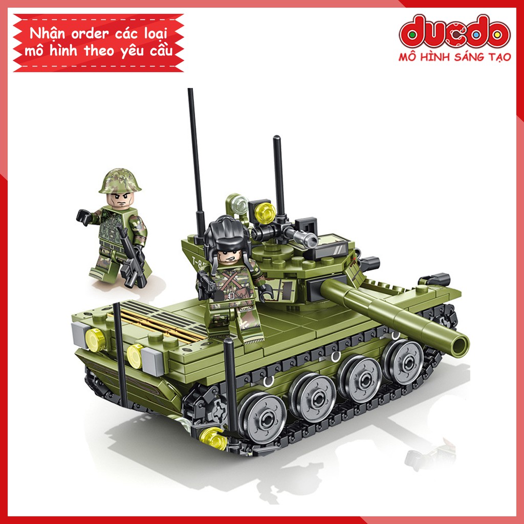 Sembo 105514 Lắp ghép siêu tank 85 chiến đấu chủ lực - Đồ chơi Xếp hình Mô hình