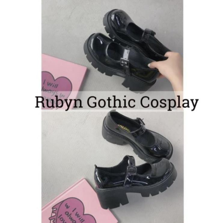 [CÓ SẴN] 🍁 Giày Lolita Oxford đế cao cosplay học sinh Nhật Bản ( BÓNG VÀ NHÁM ) -h91 | BigBuy360 - bigbuy360.vn