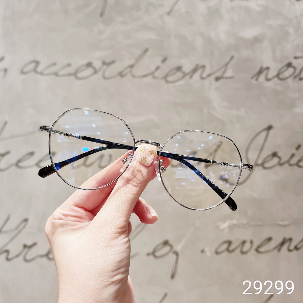 Gọng kính mắt nam nữ LILYEYEWEAR chất liệu kim loại thanh mảnh màu sắc thời trang 29299