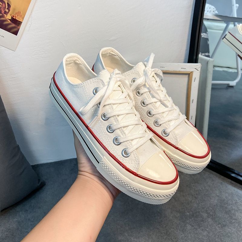 Giày Vải Canvas Cổ Thấp Phong Cách Retro Hàn Quốc Trẻ Trung Cho Nam