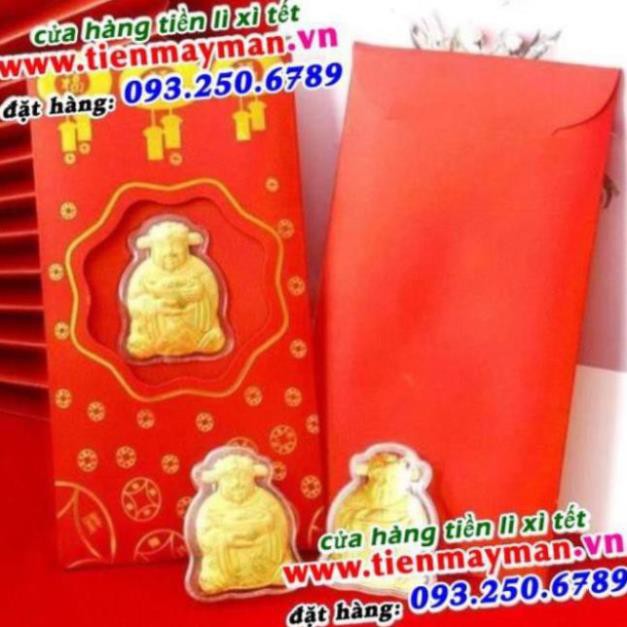 [SHOPEE TRỢ GIÁ] Bao Lì Xì Thần Tài May Mắn Cát Tường – Quà Tết Ý Nghĩa 2021 - Lì Xì Trâu Vàng