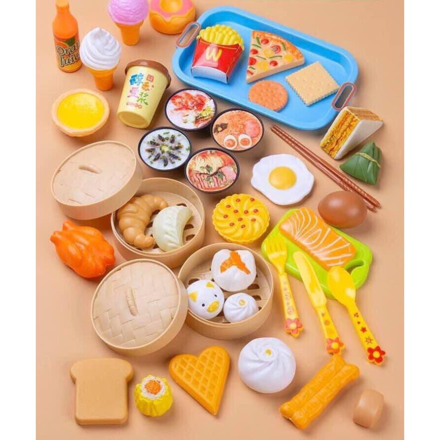 BỘ ĐỒ CHƠI NẤU ĂN BÁNH BAO 88 CHI TIẾT CHO BÉ - Shop Dathang168