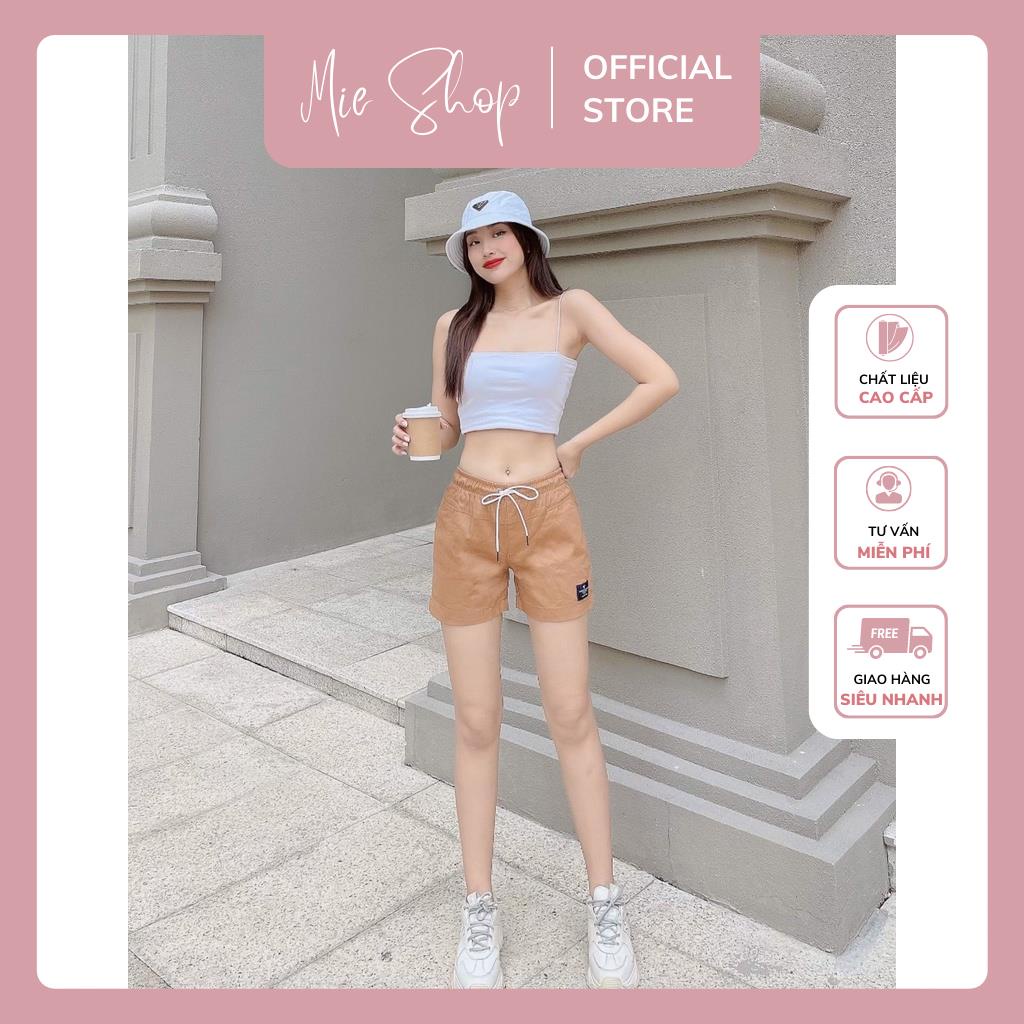 Quần Short Nữ, Quần Đùi Kaki nữ Lưng Thun Đẹp, Thoáng Mát Freesize MS00121