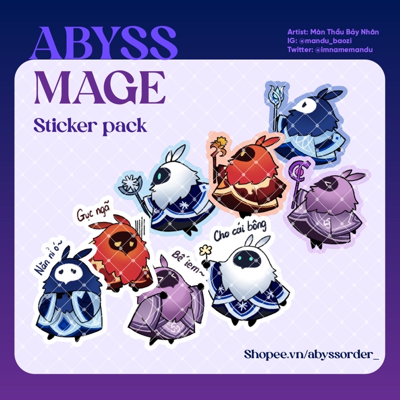 HÌNH DÁN PHÁP SƯ VỰC SÂU ABYSS MAGE STICKER