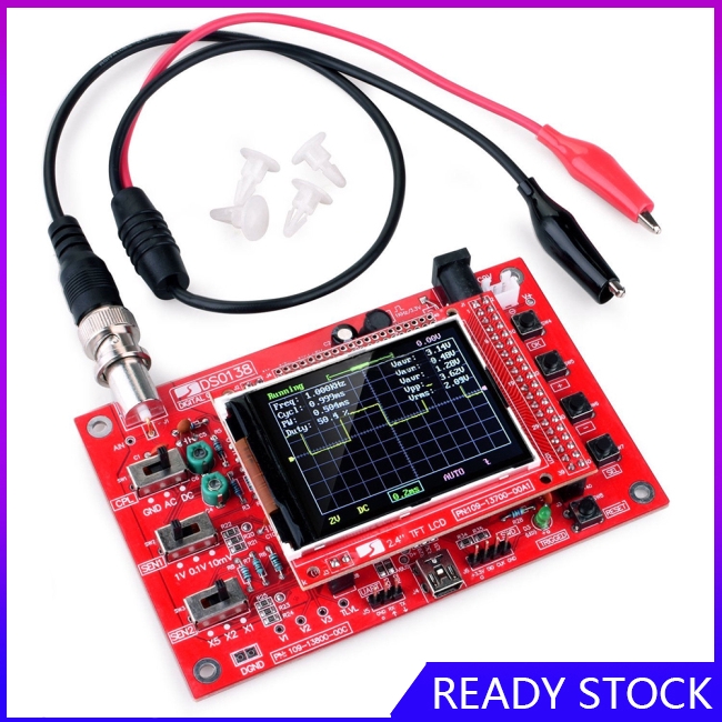 FL【COD Ready】DSO138 2.4" TFT LCD Digital Oscilloscope Test 1Msps 200KHz Bandwidth with Probe