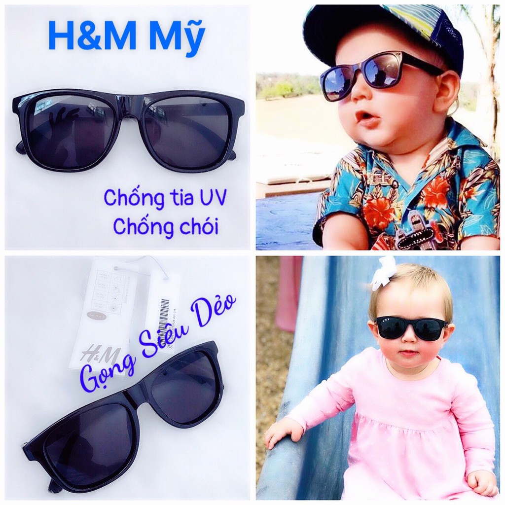 ❤️ [Quận 3] [Hàng xt Mỹ] Kính mát em bé H&M 0-2 tuổi , chống chói, chống tia UV, gọng siêu dẻo