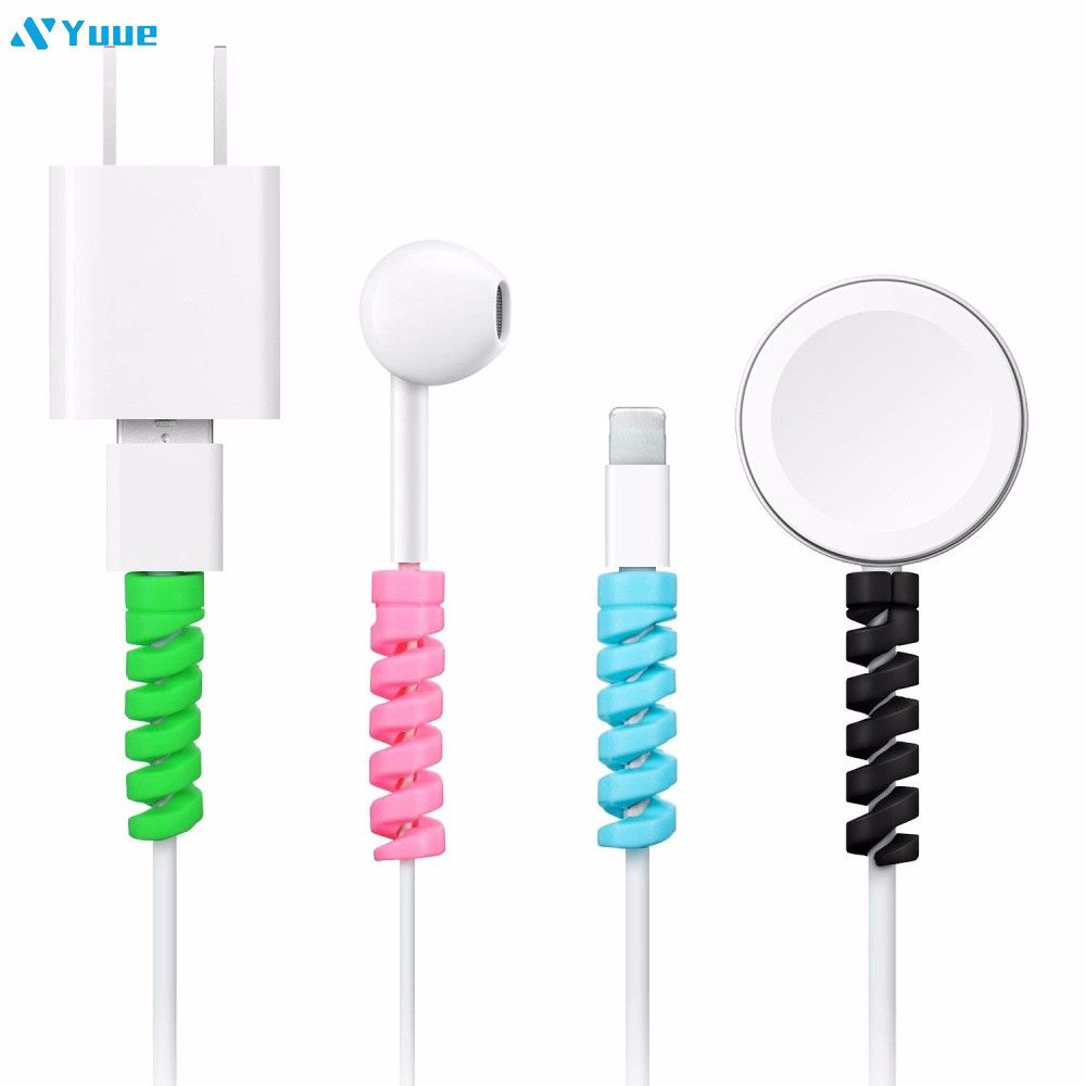 Set 2 Phụ Kiện Bảo Vệ Đầu Dây Cáp Sạc Cho Iphone 8 X