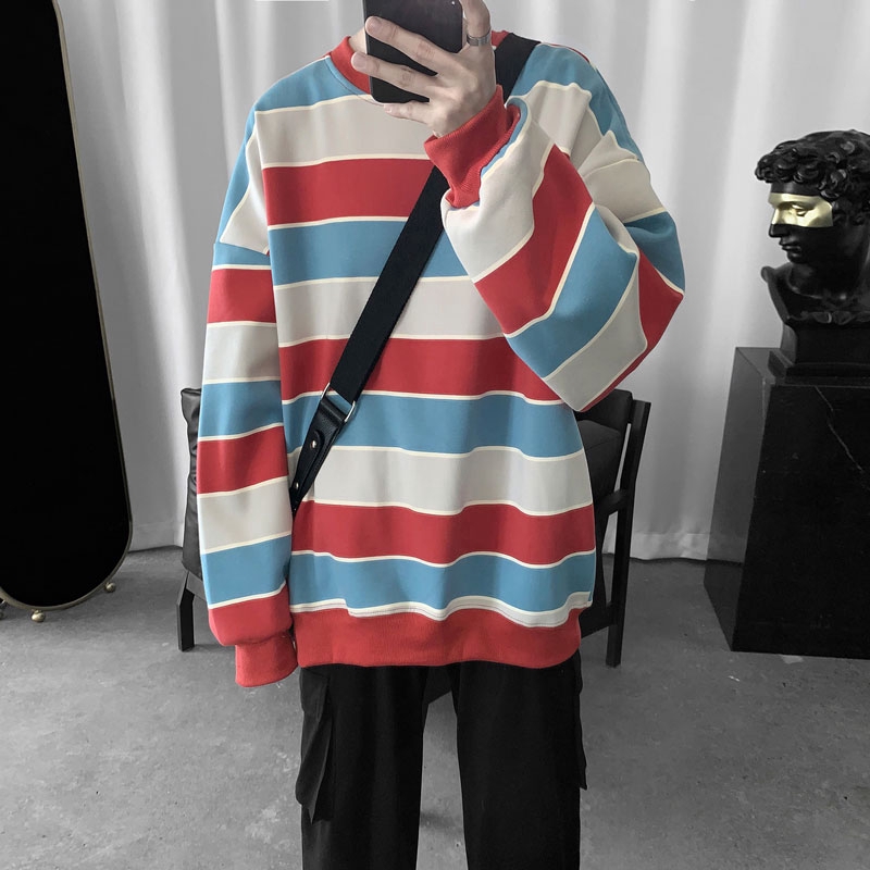 Áo nỉ cổ tròn tay dài phong cách thời trang hàn quốc dành cho nam giới | BigBuy360 - bigbuy360.vn