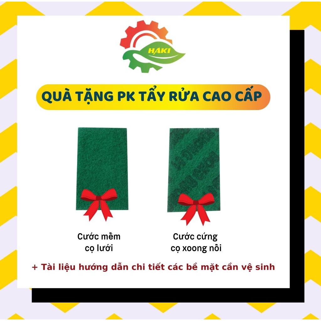 Set tẩy dầu mỡ haki vệ sinh nhà bếp và tẩy đa năng Haki loại 2019 vệ sinh nhà tắm