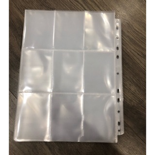 Hình ảnh 5 SHEET 3x3 - 9 ô trong suốt 2 mặt đựng Card/ thẻ bài/ ảnh/ photocard size 6.5 x 9cm