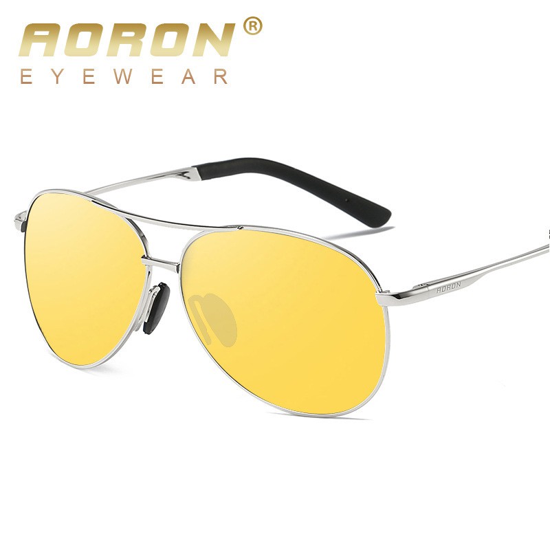 Kính Râm Nam Thời Trang Phân Cực Chống Lóa, Chống Chói Lái Xe Đi Đêm Kiểu Dáng Phi Công AK002 - AORON | BigBuy360 - bigbuy360.vn