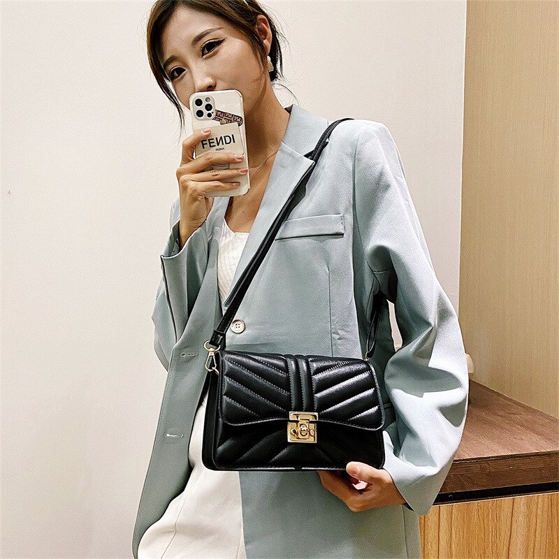 Túi xách nữ đeo vai JASMIN NOIR hình vuông cỡ nhỏ in họa tiết hoa kiểu retro thời trang cho nữ