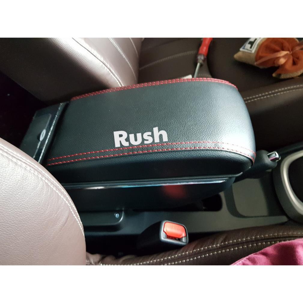 Hộp Tỳ Tay Xe Toyota Rush 2018 2019 2020 2021 2022 Màu Đen Có Cổng sạc USB tiện lợi