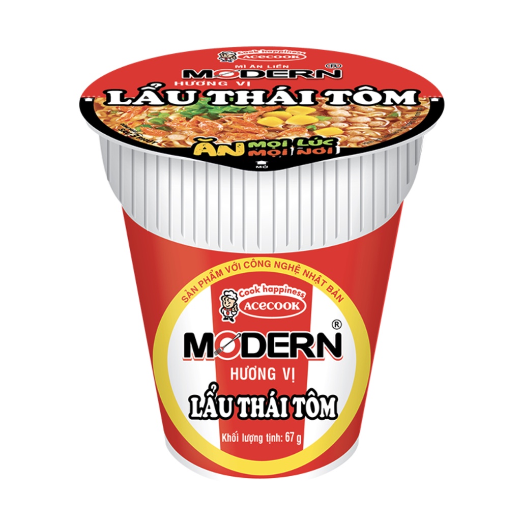 Mì Ly Modern Acecook Vị Lẩu Thái Tôm chứ danh - ngon đỉnh