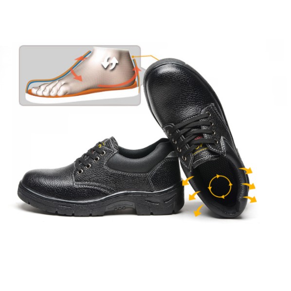 Giầy Bảo Hộ Lao Động Chống Giẫm Đinh Bằng Da Tổng Hợp, Giày Bảo Hộ Chống Tia Hàn Xì Cháy | BigBuy360 - bigbuy360.vn