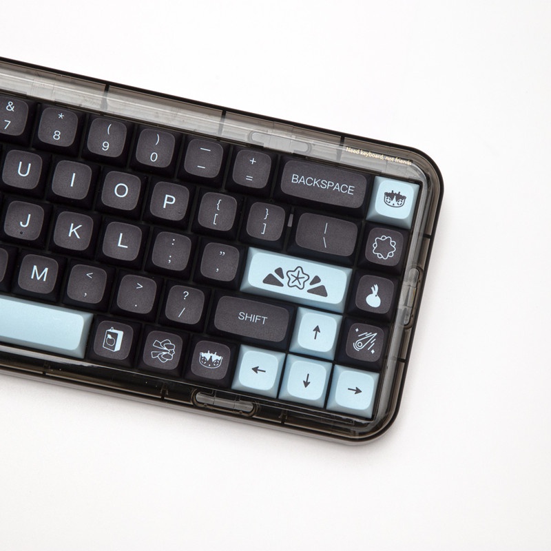 132 Key Comet Keycap XDA Hồ sơ màu đen PBT Dye Sub Bàn phím cơ học Keycap