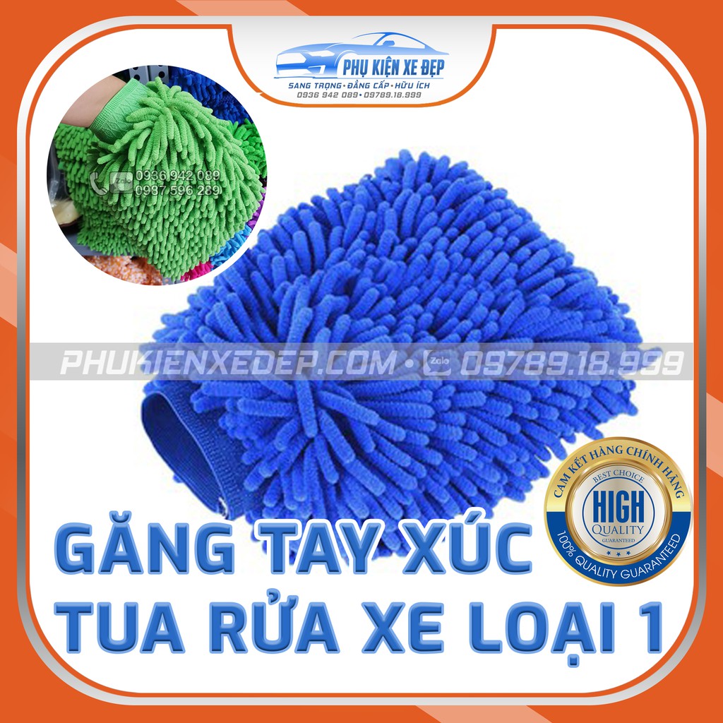 Găng Tay Xúc Tua Rửa Xe Ô Tô ⚡FREESHIP⚡ - Găng Tay Lau Xe Chuyên Dụng - lau bụi - Siêu mềm mịn - Hàng dày loại 1