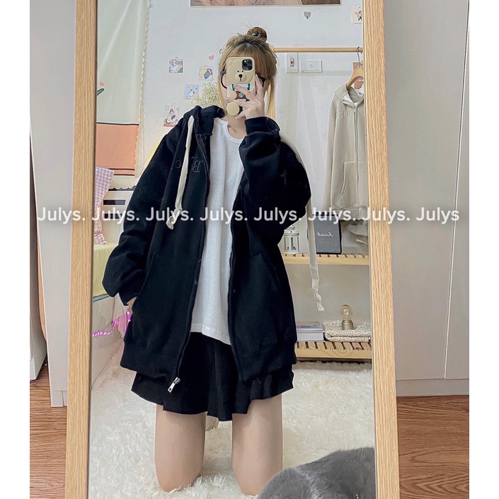 Áo Hoodie zip thêu chữ Bébé (ảnh thật shop chụp kèm video) | BigBuy360 - bigbuy360.vn