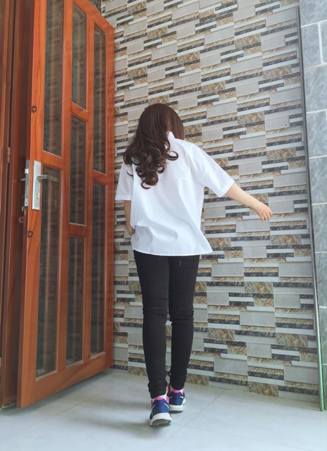 Áo sơ mi trắng tay ngắn