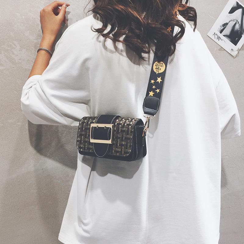 Túi Đeo Chéo Bằng Vải Len Phong Cách Hàn Quốc Thời Trang Cho Nữ