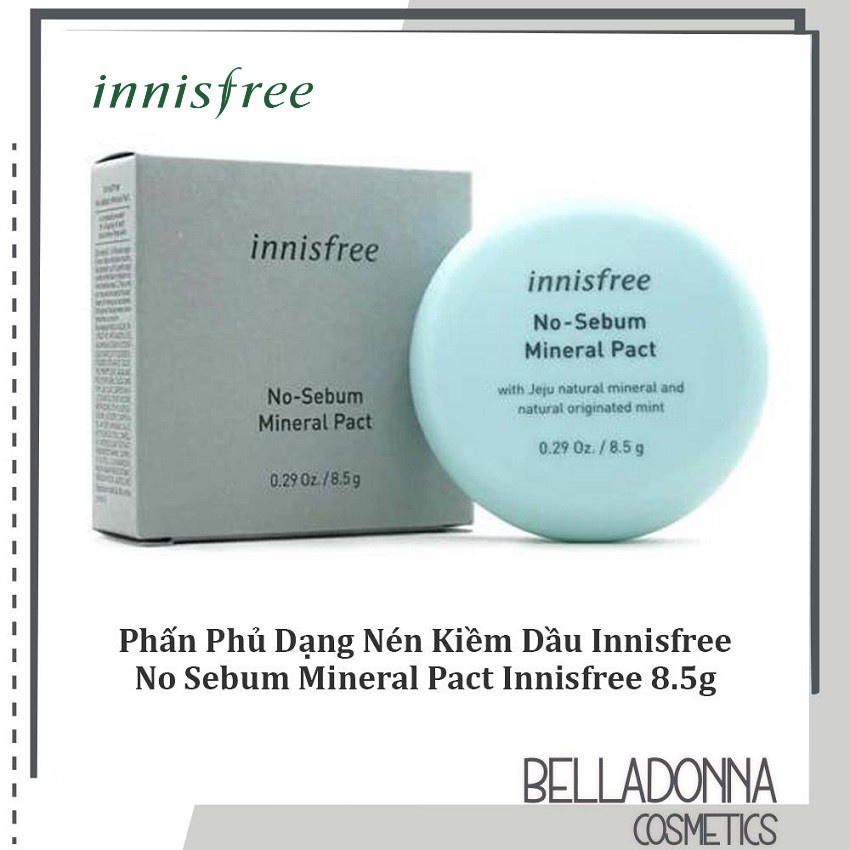 Phấn Phủ Nén Innisfree No Sebum Mineral Pact 8,5g